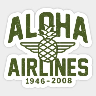 Vintage Aloha Airlines 2 by Buck Tee Sticker